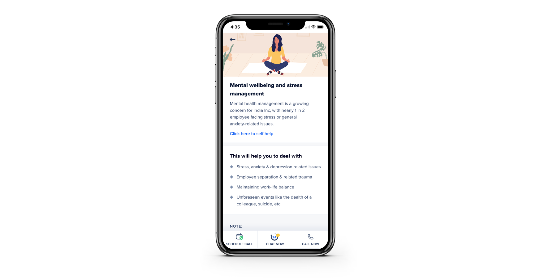 Service description of Mental wellness ekincare