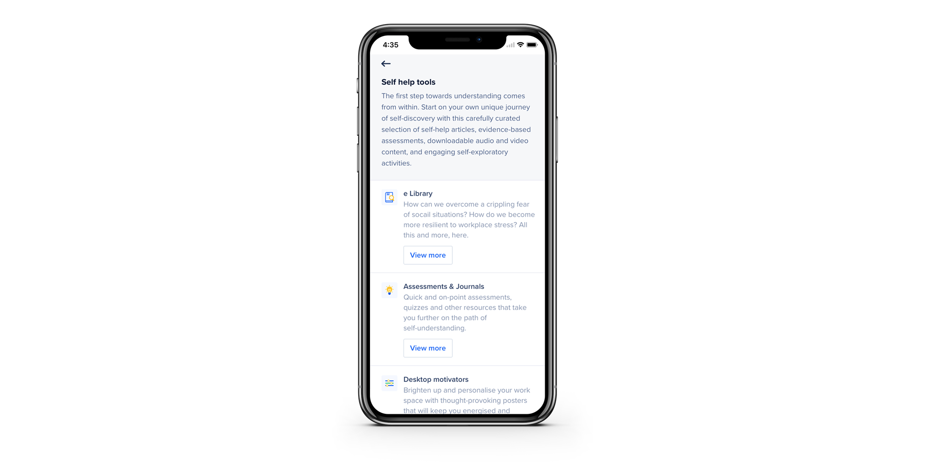 Self-help tools by ekincare