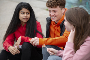 Friends listening to each other's problems and showing empathy